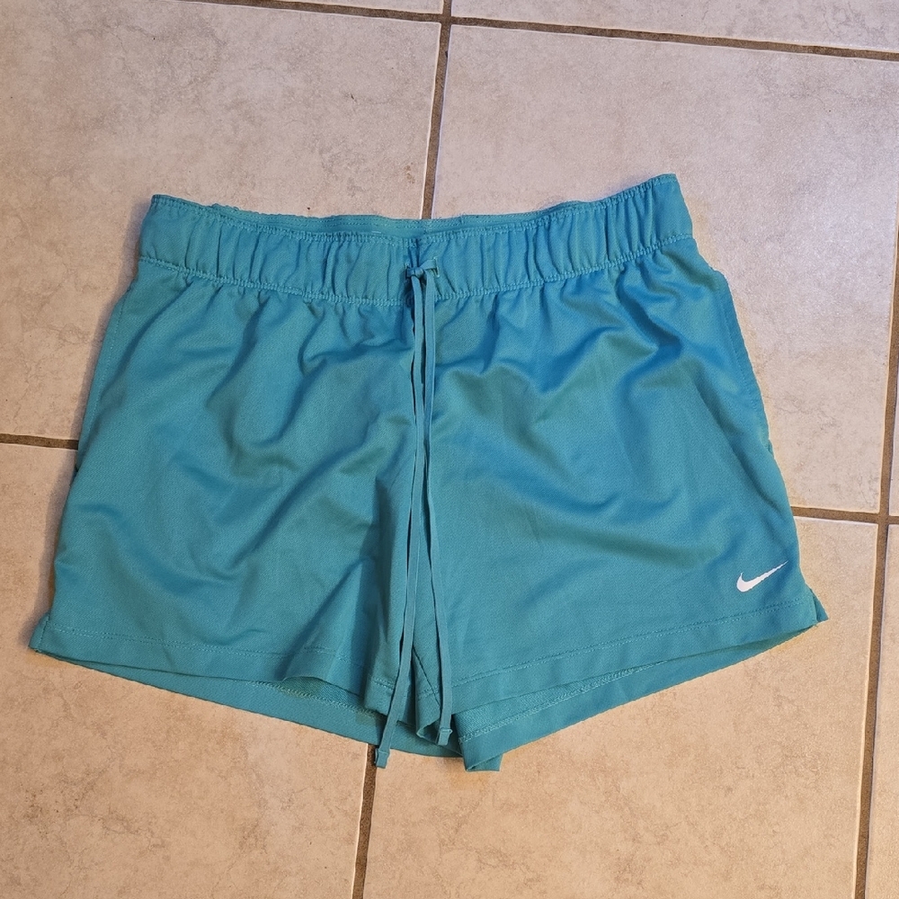 Nike Teal Blue Athletic Shorts Lightweight Performance Fit